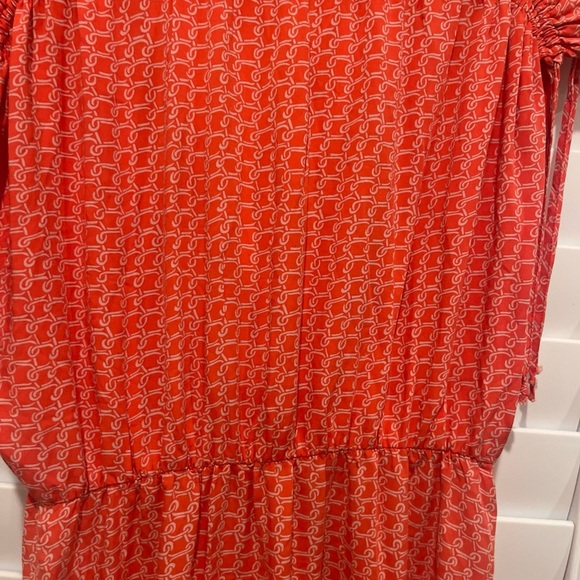 Maeve Coral Patterned Mini Dress - Picture 7 of 7
